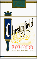 Chesterfield Lights Cigarettes