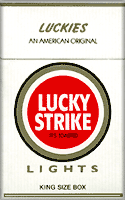 Lucky Strike Lights (Silver) Cigarette Pack