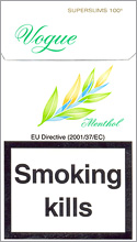 Vogue Super Slims Menthol 100s Cigarettes