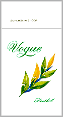Vogue Super Slims Menthol 100s Cigarette Pack