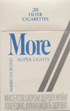 More Super Lights Cigarettes pack