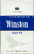 Winston Lights Cigarettes pack