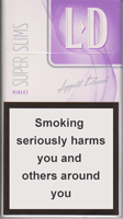 LD Super Slims Violet Cigarette Pack