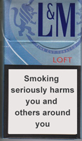 L&M Loft Sea Blue Cigarette Pack