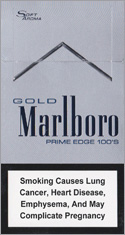 Marlboro Gold Prime Edge Super Slims 100s Cigarette Pack