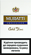 Muratti Gold Slims 100's Cigarette Pack