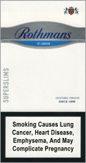 Rothmans Super Slims Silver Cigarette Pack