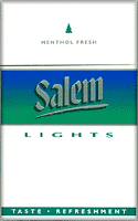 Salem Green (Lights) Menthol Cigarette Pack