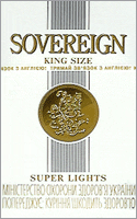 Sovereign Super Lights Cigarette Pack