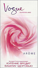 Vogue Super Slims Arome l`adoration 100`s Cigarette Pack