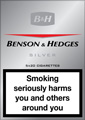 Benson & Hedges Silver Cigarettes pack