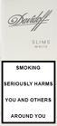 Davidoff White Slims Cigarettes pack