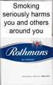 Rothmans King Size Blue Cigarettes pack