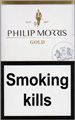 Philip Morris Gold Cigarettes pack